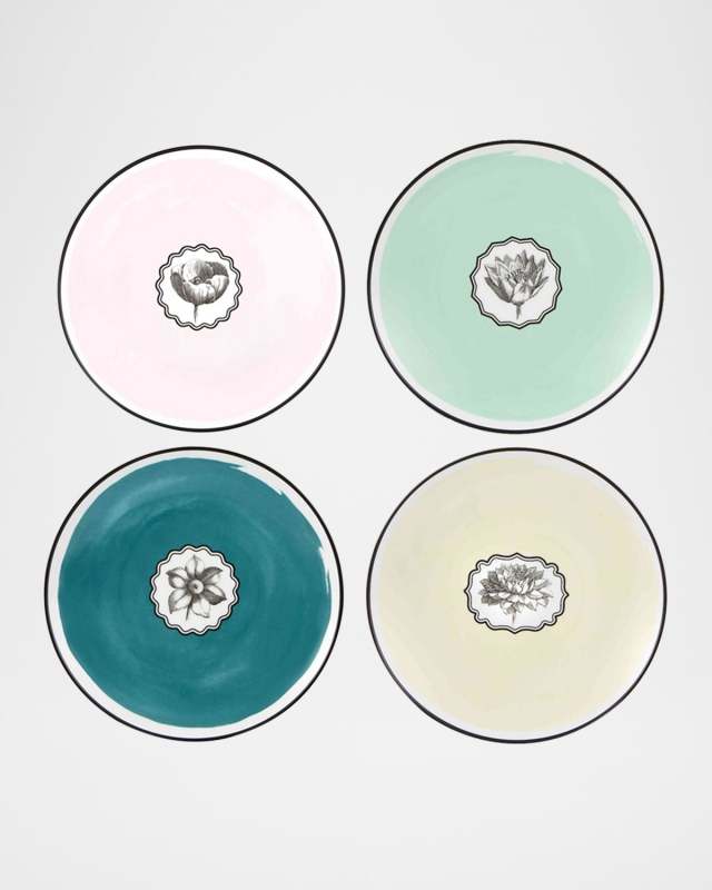 Christian Herbariae Dessert Plates, Set of 4